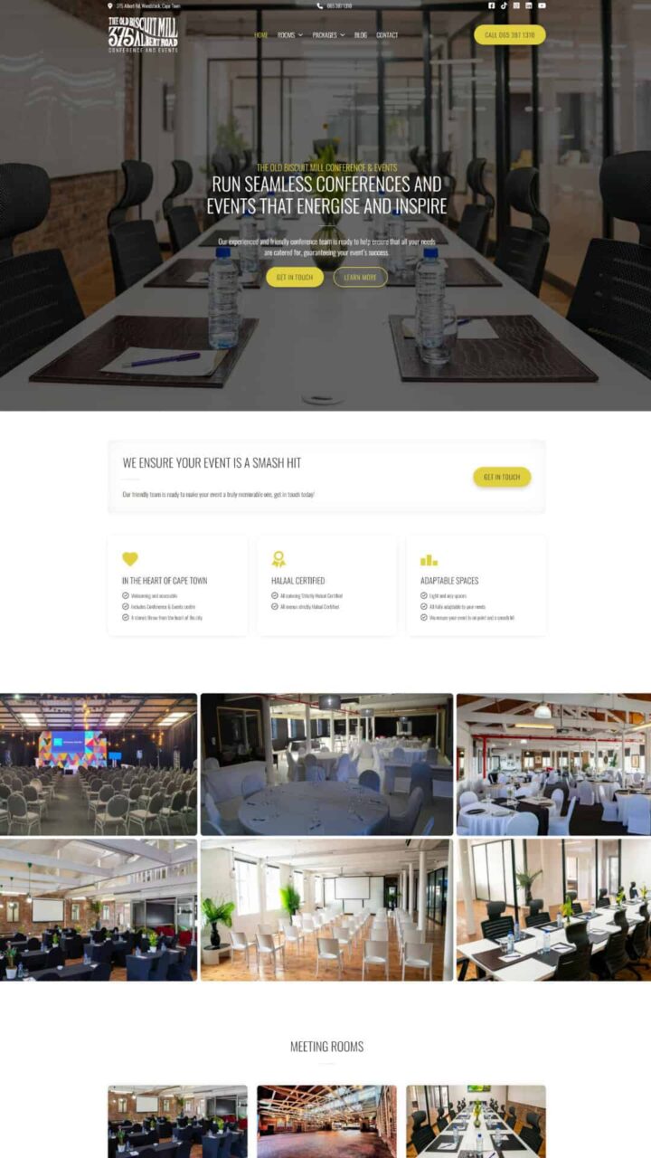 The Old Biscuit Mill Conference & Events home page The Old Biscuit Mill Conference & Events home page