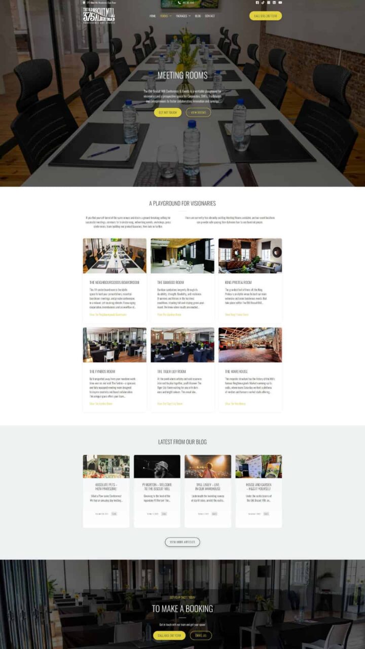 The Old Biscuit Mill Conference & Events venues page The Old Biscuit Mill Conference & Events venues page